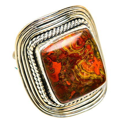 Crazy Lace Agate Rings handcrafted by Ana Silver Co - RING118801 - Photo 2