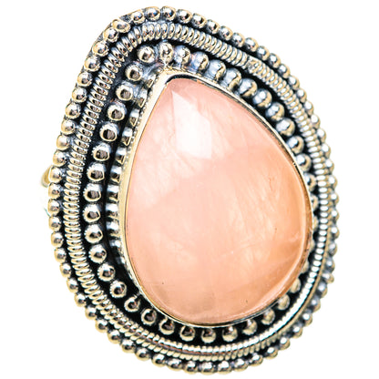 Rose Quartz Rings handcrafted by Ana Silver Co - RING118804 - Photo 2