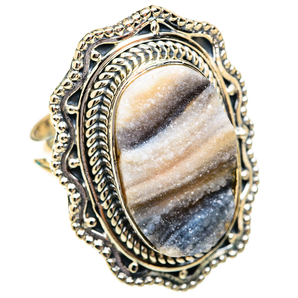 Desert Druzy Rings handcrafted by Ana Silver Co - RING118819 - Photo 2