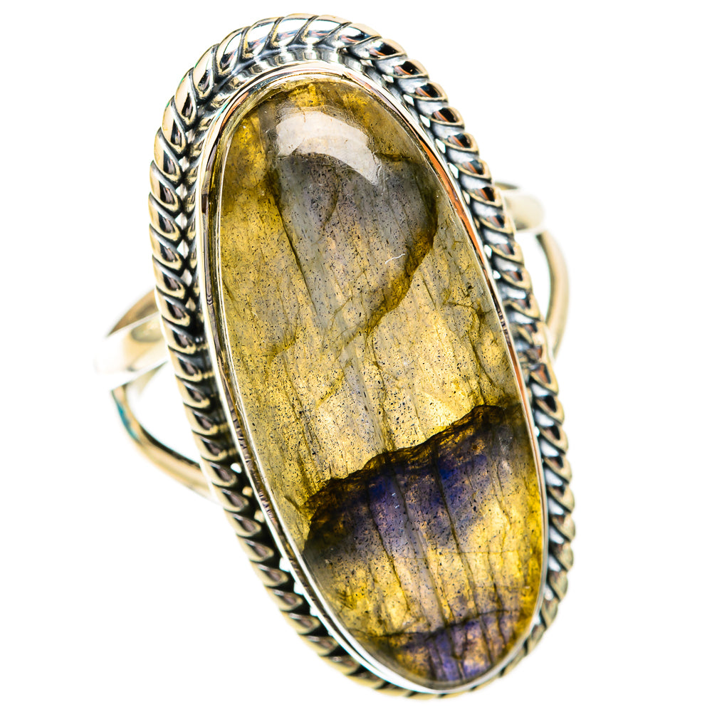 Labradorite Rings handcrafted by Ana Silver Co - RING118821 - Photo 2