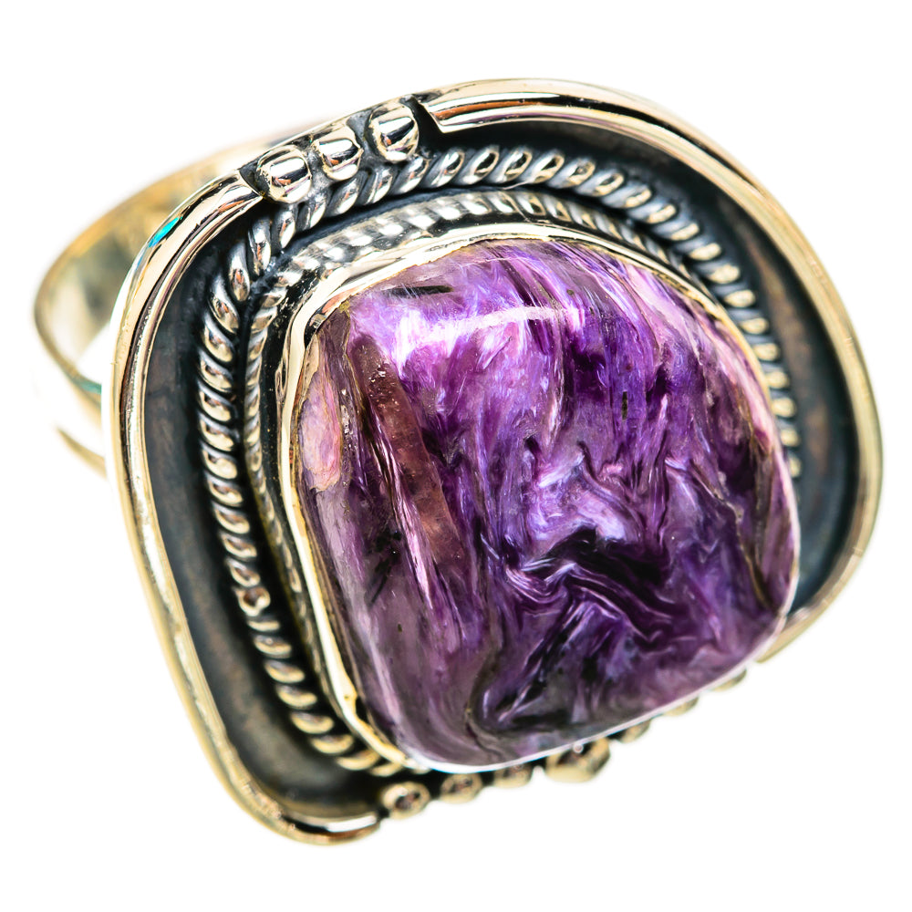 Charoite Rings handcrafted by Ana Silver Co - RING118839 - Photo 2