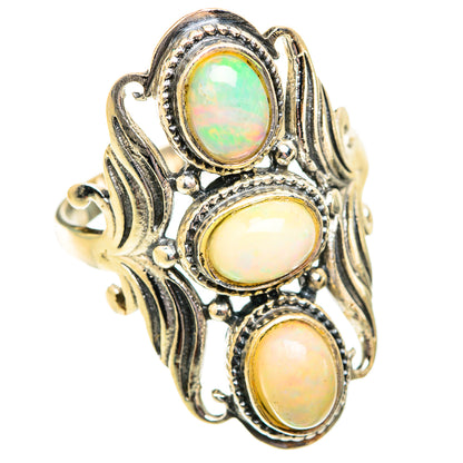 Ethiopian Opal Rings handcrafted by Ana Silver Co - RING118851 - Photo 2