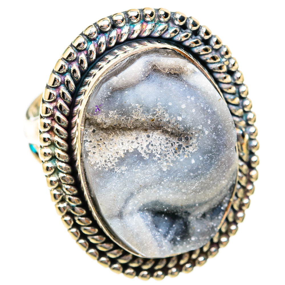 Desert Druzy Rings handcrafted by Ana Silver Co - RING118853 - Photo 2