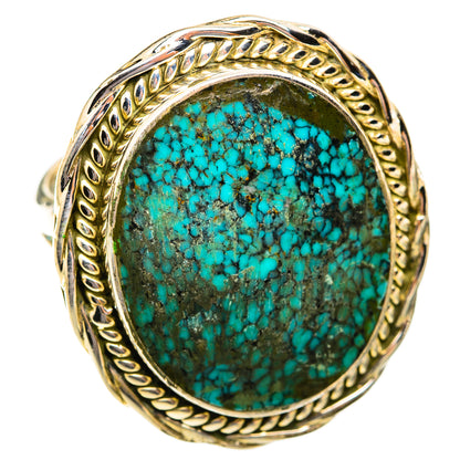 Tibetan Turquoise Rings handcrafted by Ana Silver Co - RING118854 - Photo 2