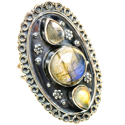 Labradorite Rings handcrafted by Ana Silver Co - RING118856 - Photo 2