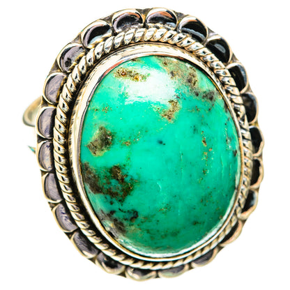 Tibetan Turquoise Rings handcrafted by Ana Silver Co - RING118862 - Photo 2