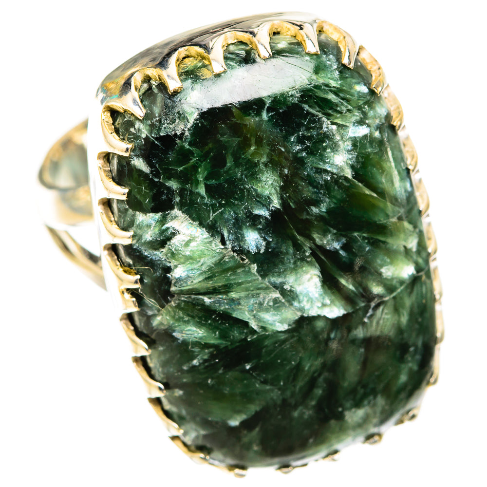 Seraphinite Rings handcrafted by Ana Silver Co - RING118864 - Photo 2