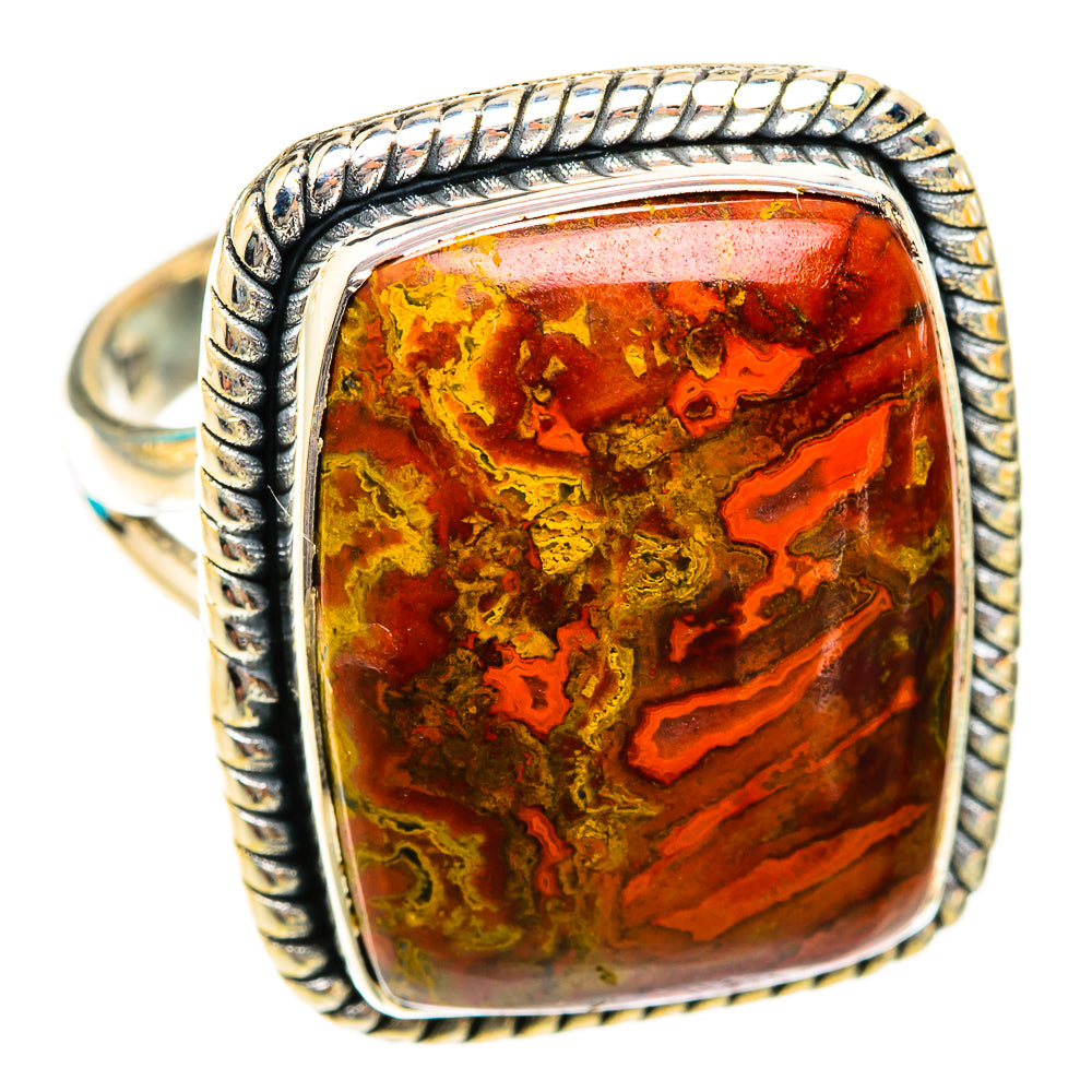 Moroccan Agate Rings handcrafted by Ana Silver Co - RING118867 - Photo 2