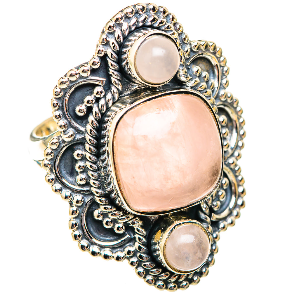 Rose Quartz Rings handcrafted by Ana Silver Co - RING118869 - Photo 2