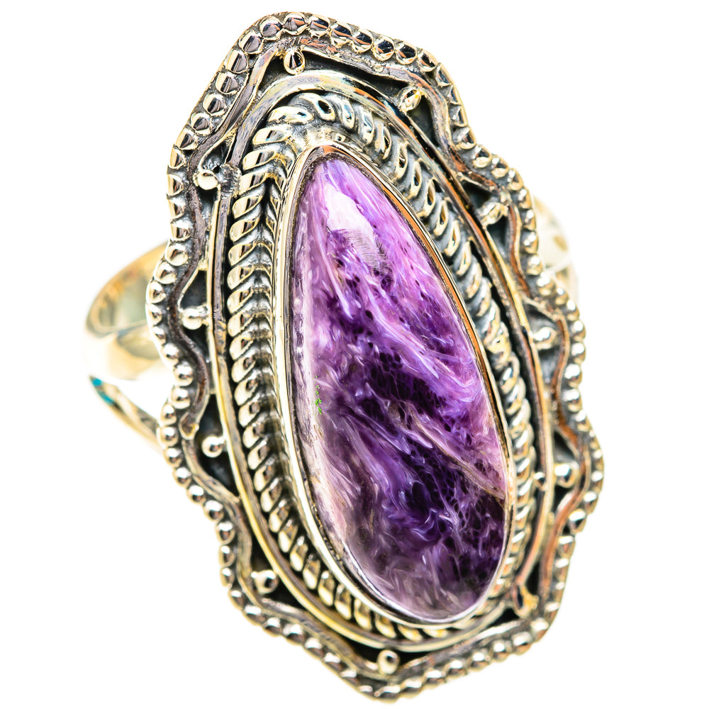 Charoite Rings handcrafted by Ana Silver Co - RING118872 - Photo 2