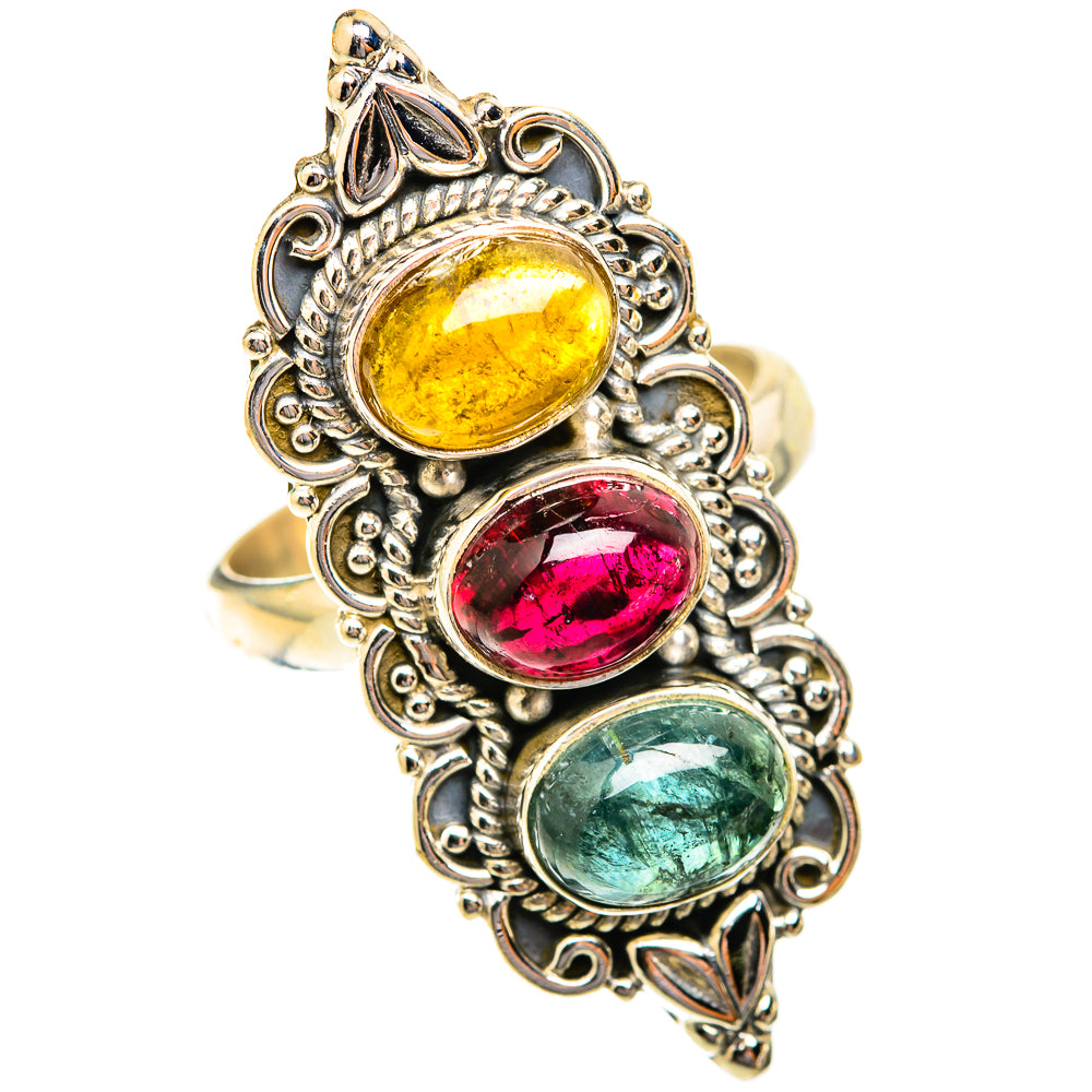 Tourmaline Rings handcrafted by Ana Silver Co - RING118881 - Photo 2
