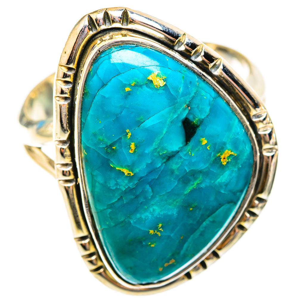 Chrysocolla Rings handcrafted by Ana Silver Co - RING118884 - Photo 2
