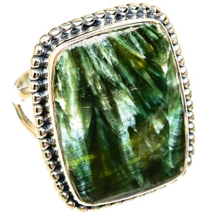 Seraphinite Rings handcrafted by Ana Silver Co - RING118887 - Photo 2