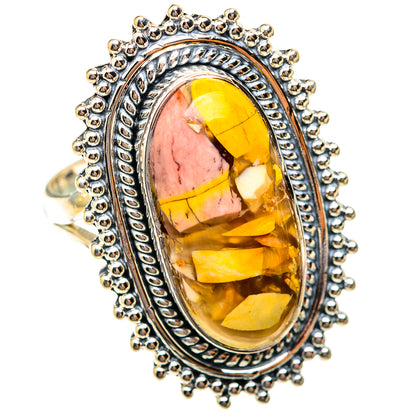 Brecciated Mookaite Rings handcrafted by Ana Silver Co - RING118893 - Photo 2