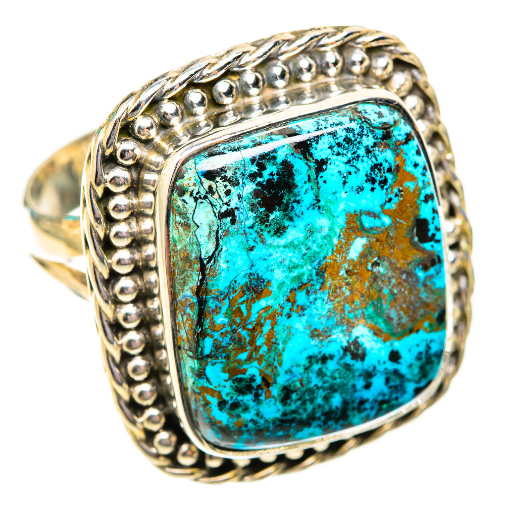 Shattuckite Rings handcrafted by Ana Silver Co - RING118905 - Photo 2