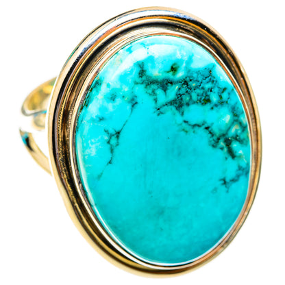 Tibetan Turquoise Rings handcrafted by Ana Silver Co - RING118906 - Photo 2