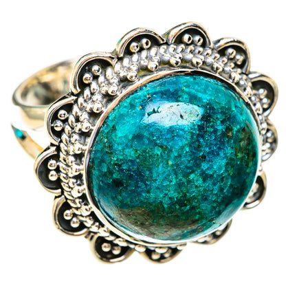 Chrysocolla Rings handcrafted by Ana Silver Co - RING118907 - Photo 2