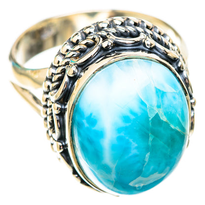 Larimar Rings handcrafted by Ana Silver Co - RING118910 - Photo 2
