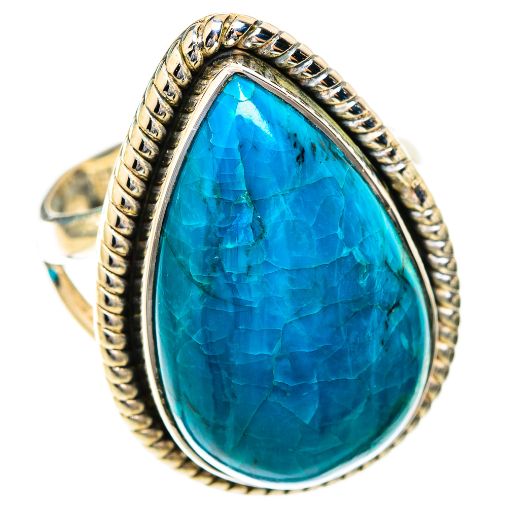 Chrysocolla Rings handcrafted by Ana Silver Co - RING118911 - Photo 2