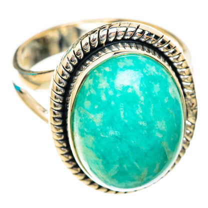 Amazonite Rings handcrafted by Ana Silver Co - RING118914 - Photo 2