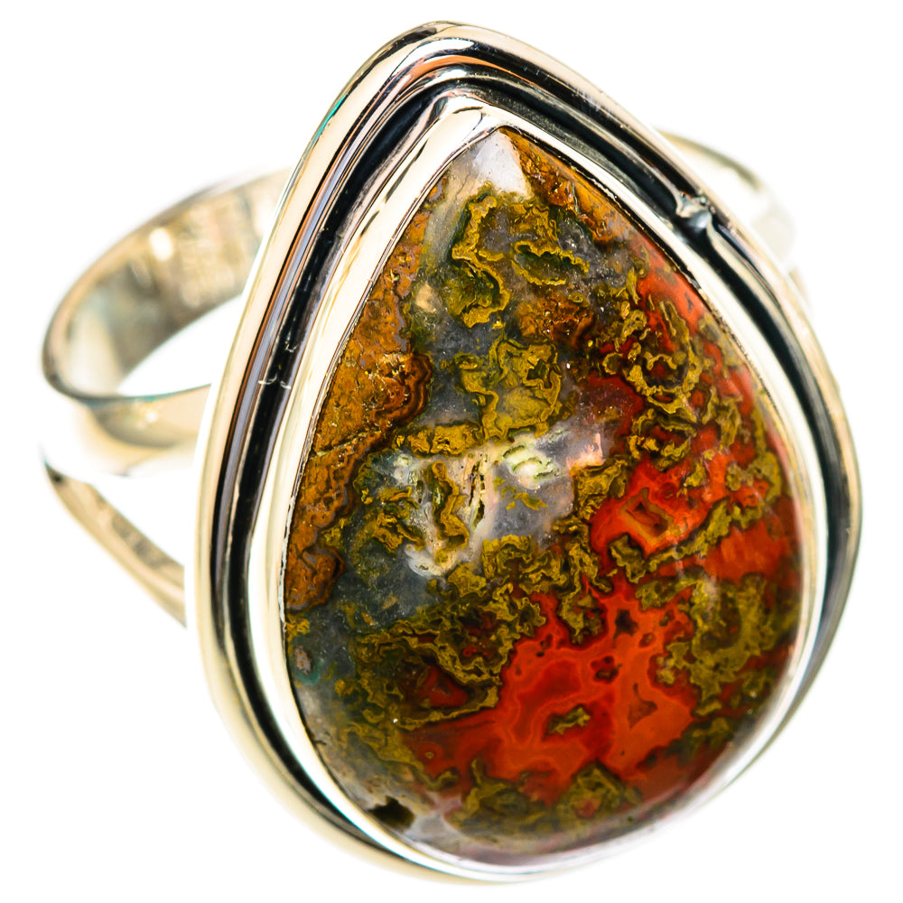 Moroccan Agate Rings handcrafted by Ana Silver Co - RING118915 - Photo 2