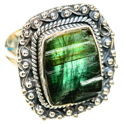 Green Tourmaline Rings handcrafted by Ana Silver Co - RING118937 - Photo 2