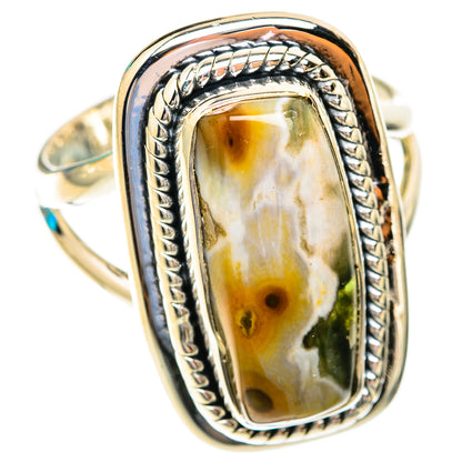 Ocean Jasper Rings handcrafted by Ana Silver Co - RING118939 - Photo 2