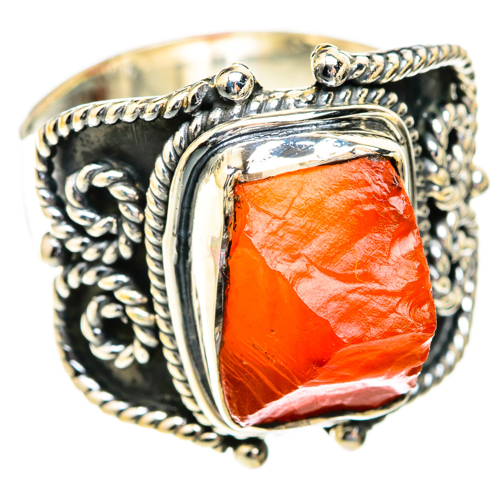 Carnelian Rings handcrafted by Ana Silver Co - RING118940 - Photo 2