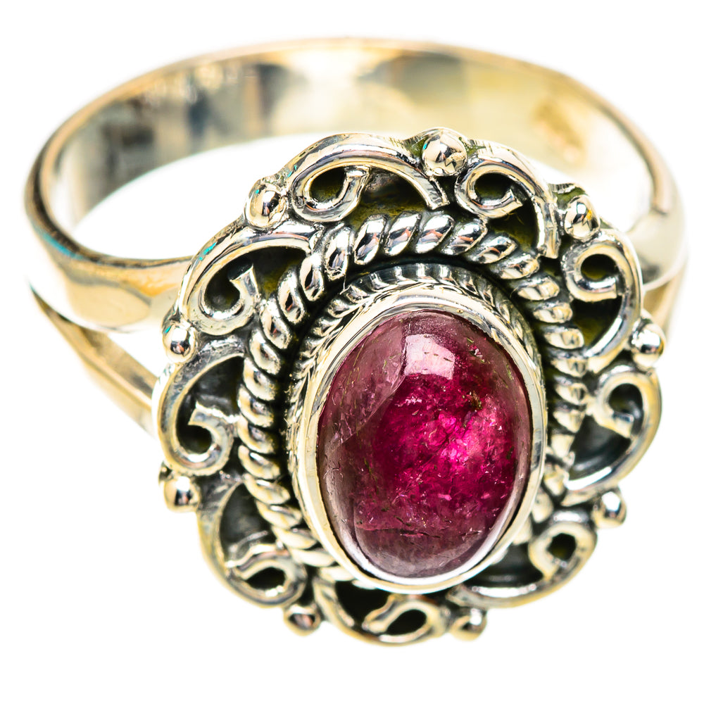 Pink Tourmaline Rings handcrafted by Ana Silver Co - RING118943 - Photo 2