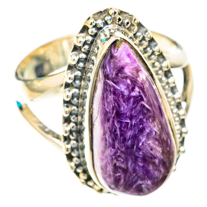 Charoite Rings handcrafted by Ana Silver Co - RING118944 - Photo 2