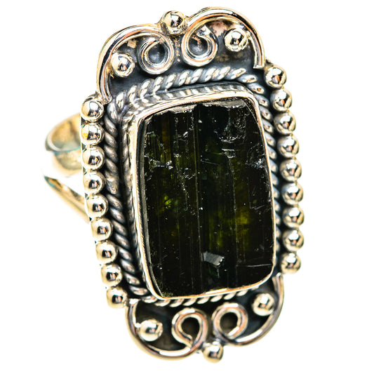 Black Tourmaline Rings handcrafted by Ana Silver Co - RING118946 - Photo 2
