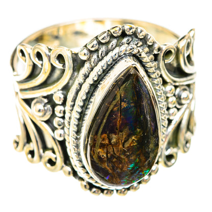Ammolite Rings handcrafted by Ana Silver Co - RING118951 - Photo 2