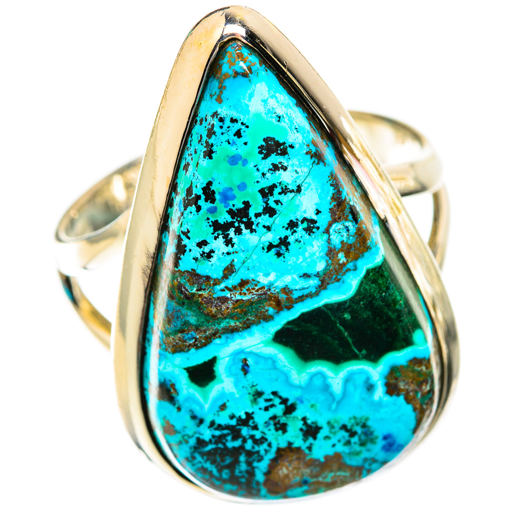 Chrysocolla Rings handcrafted by Ana Silver Co - RING118955 - Photo 2