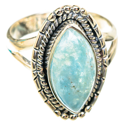 Aquamarine Rings handcrafted by Ana Silver Co - RING118956 - Photo 2