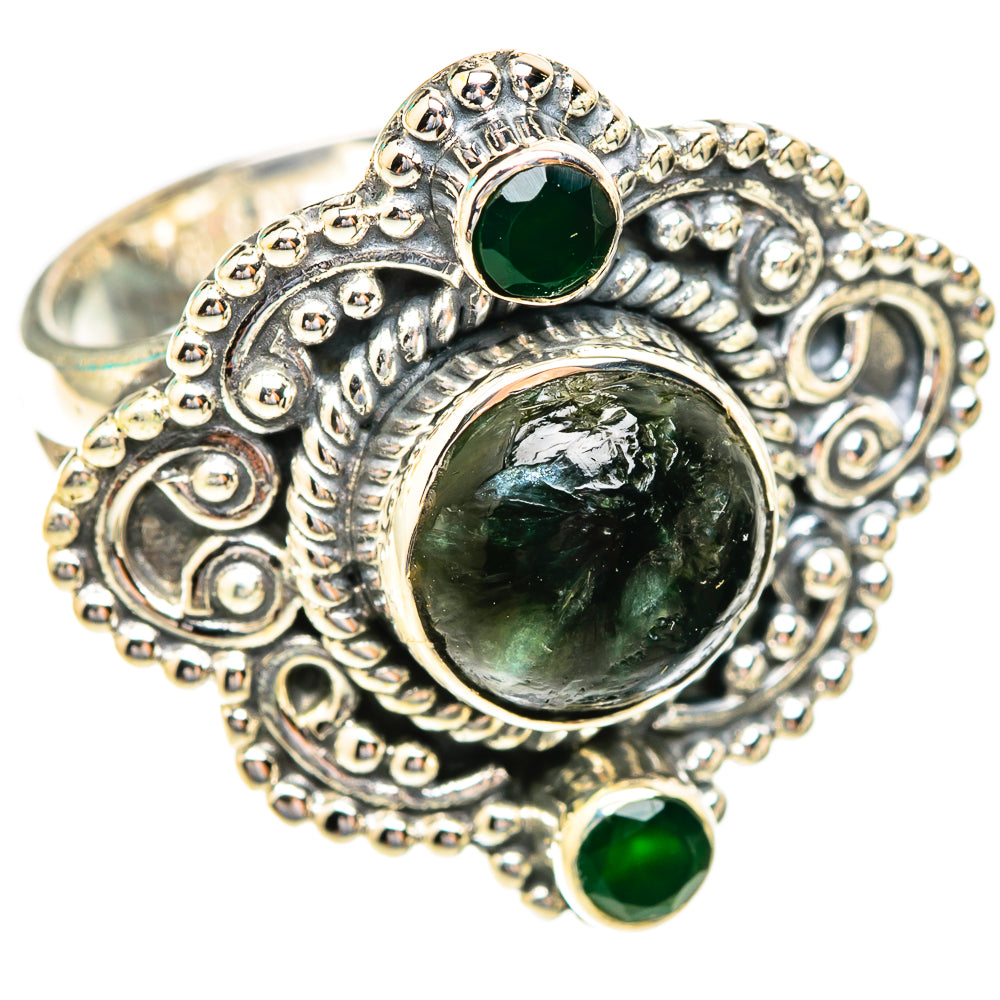 Seraphinite Rings handcrafted by Ana Silver Co - RING118979 - Photo 2