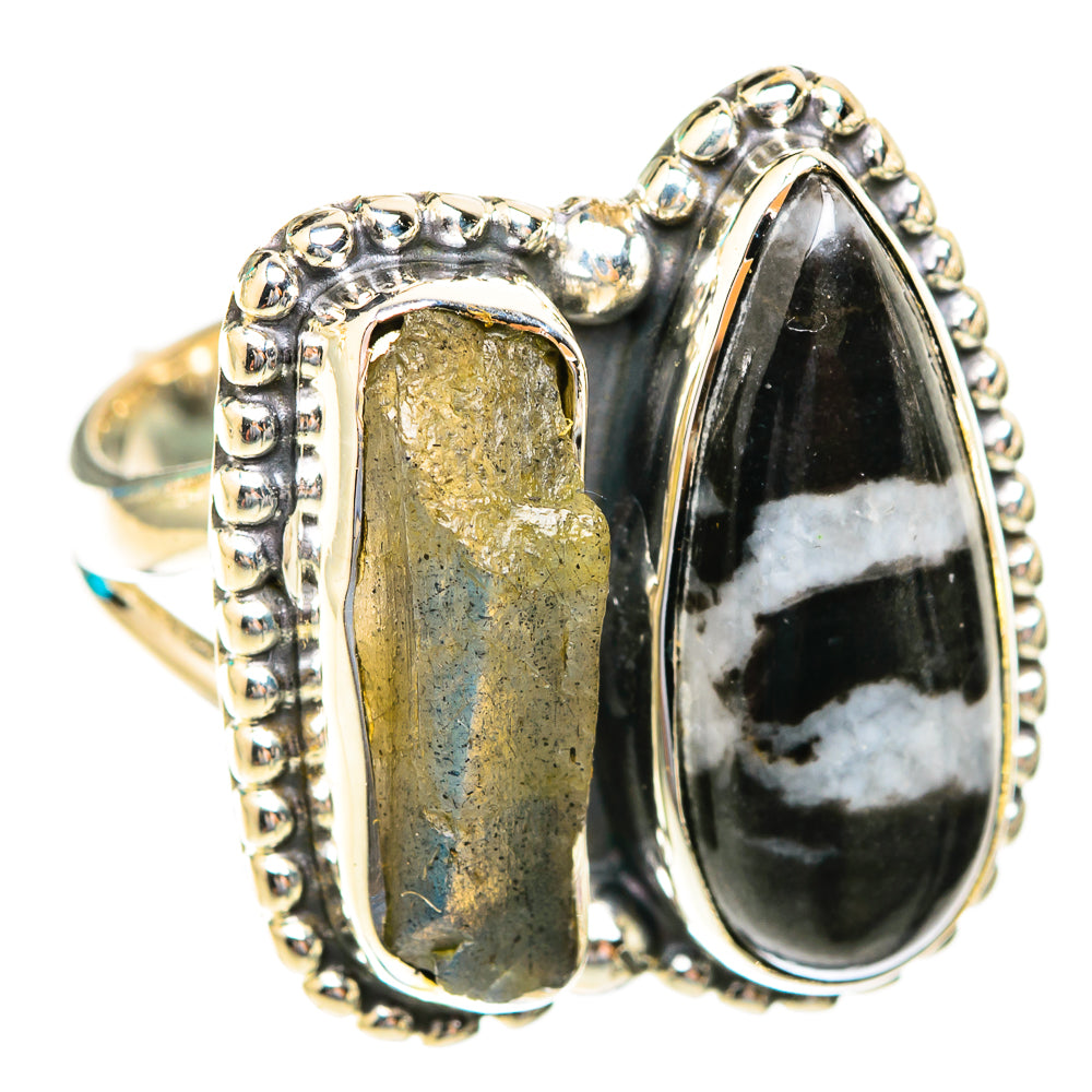 Pinolith Jasper Rings handcrafted by Ana Silver Co - RING118990 - Photo 2
