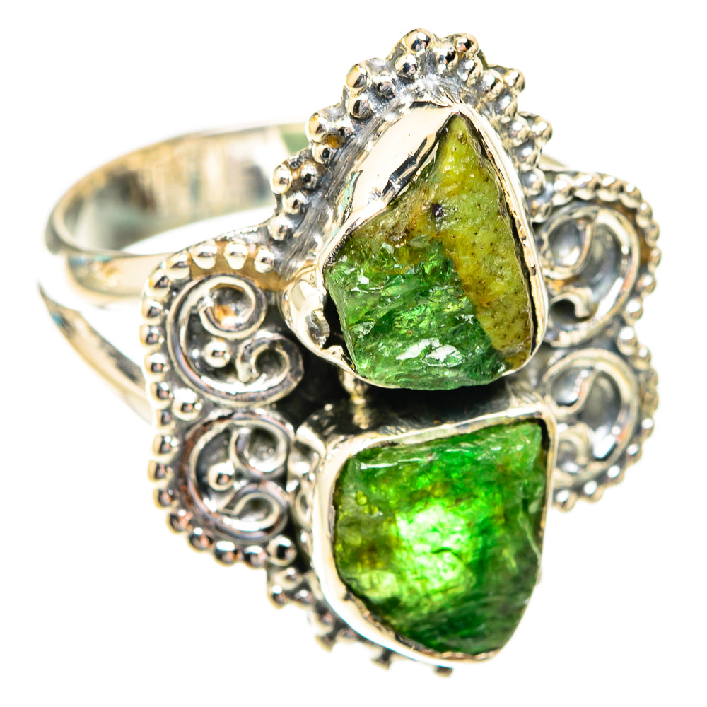 Chrome Diopside Rings handcrafted by Ana Silver Co - RING118999 - Photo 2