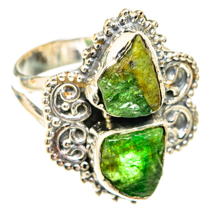 Chrome Diopside Rings handcrafted by Ana Silver Co - RING118999 - Photo 2