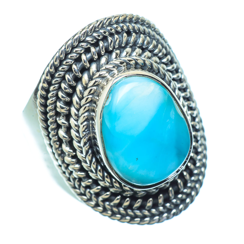 Larimar Rings handcrafted by Ana Silver Co - RING11899