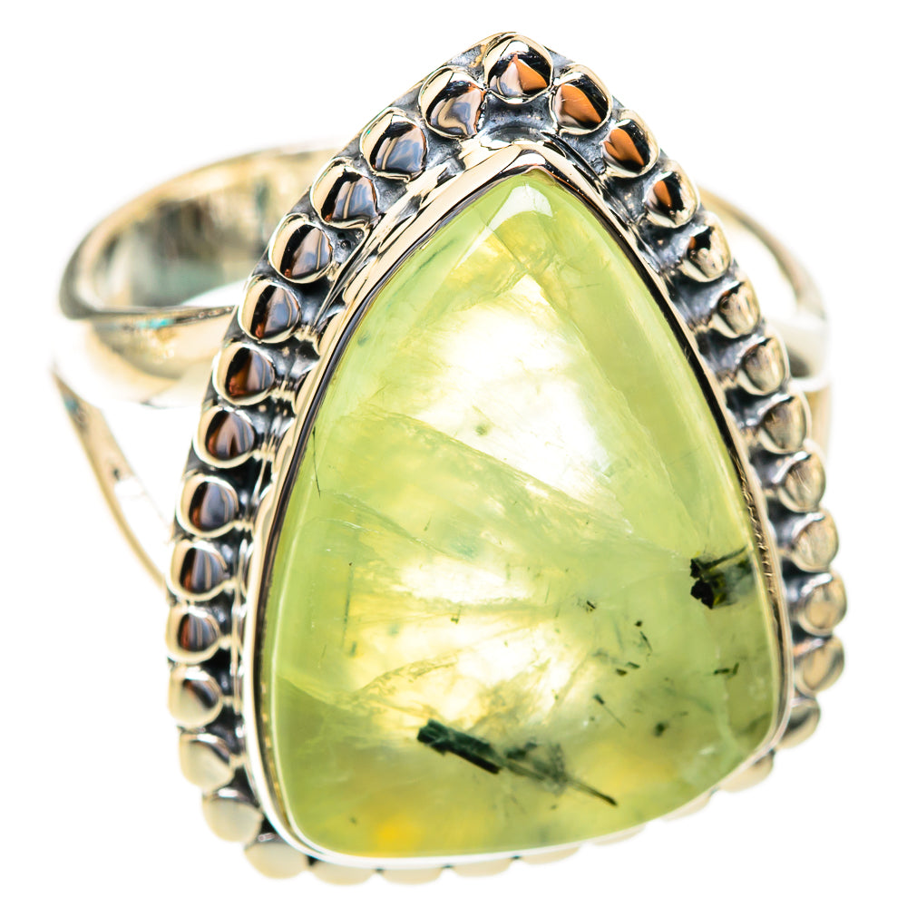 Prehnite Rings handcrafted by Ana Silver Co - RING119002 - Photo 2