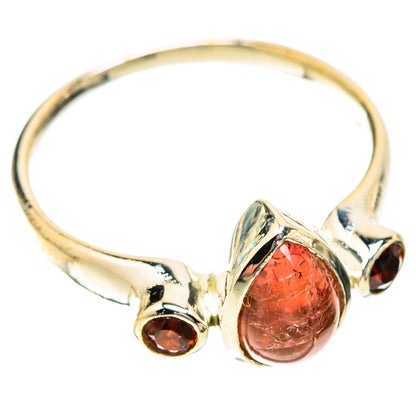 Pink Tourmaline Rings handcrafted by Ana Silver Co - RING119007 - Photo 2