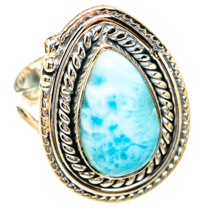 Larimar Rings handcrafted by Ana Silver Co - RING119014 - Photo 2