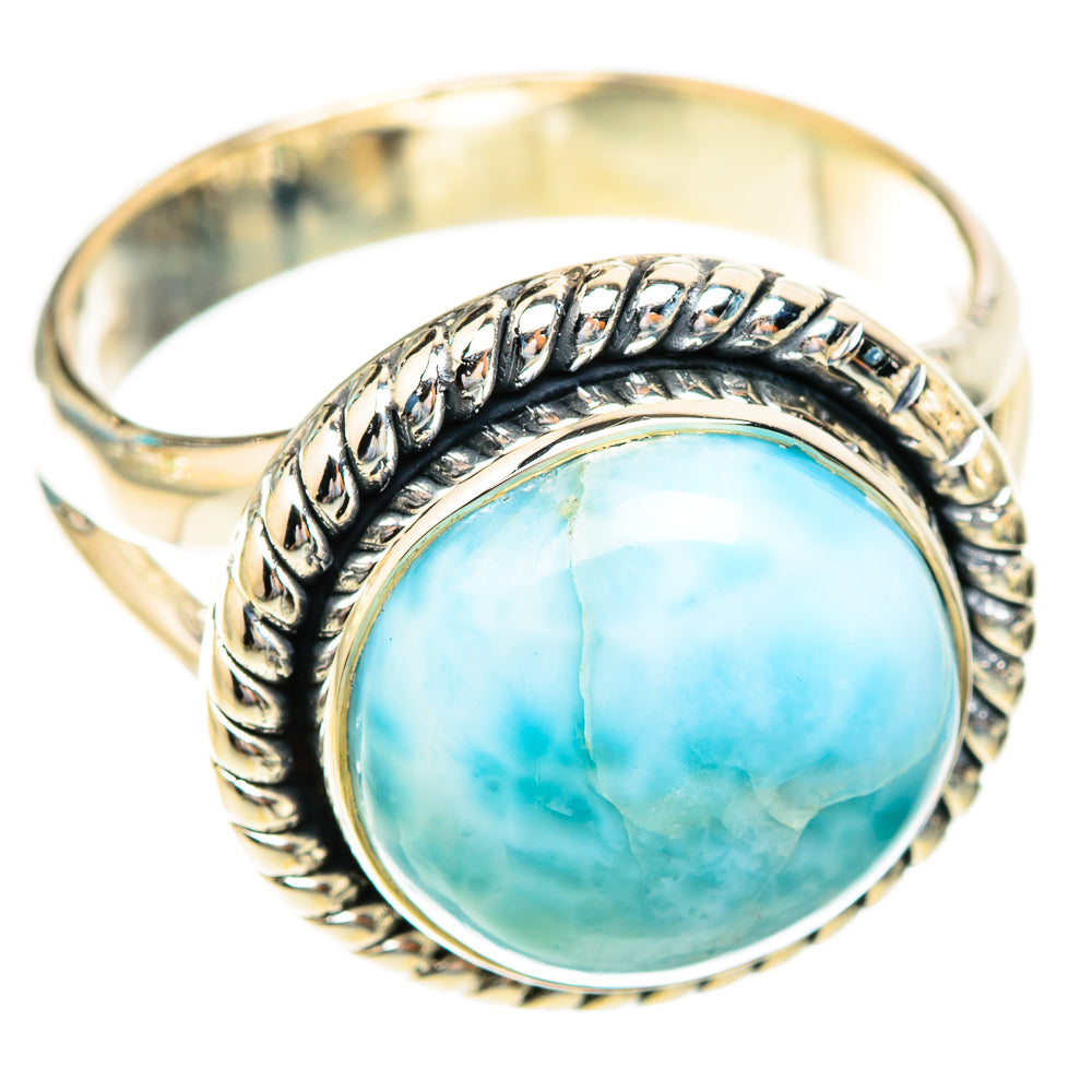 Larimar Rings handcrafted by Ana Silver Co - RING119016 - Photo 2