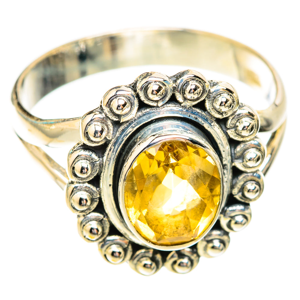 Citrine Rings handcrafted by Ana Silver Co - RING119027 - Photo 2