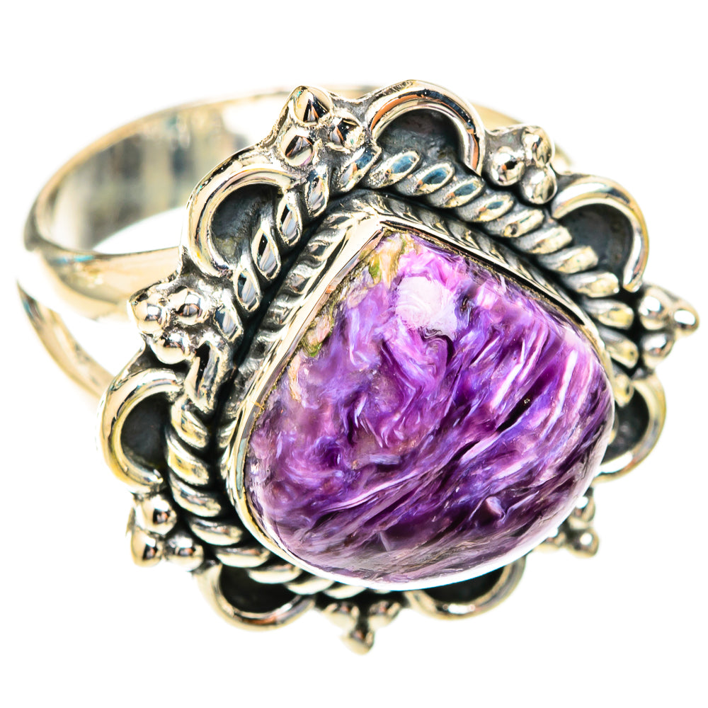 Charoite Rings handcrafted by Ana Silver Co - RING119030 - Photo 2