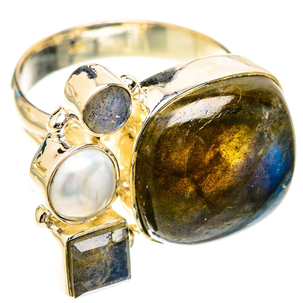 Labradorite Rings handcrafted by Ana Silver Co - RING119035 - Photo 2