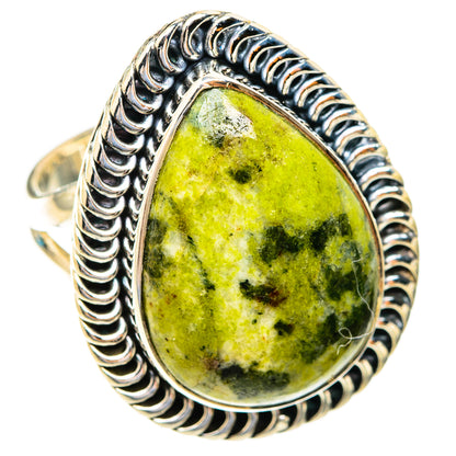Serpentine Stone Rings handcrafted by Ana Silver Co - RING119039 - Photo 2