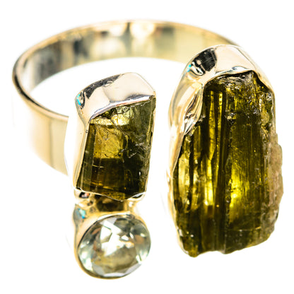 Green Tourmaline Rings handcrafted by Ana Silver Co - RING119040 - Photo 2