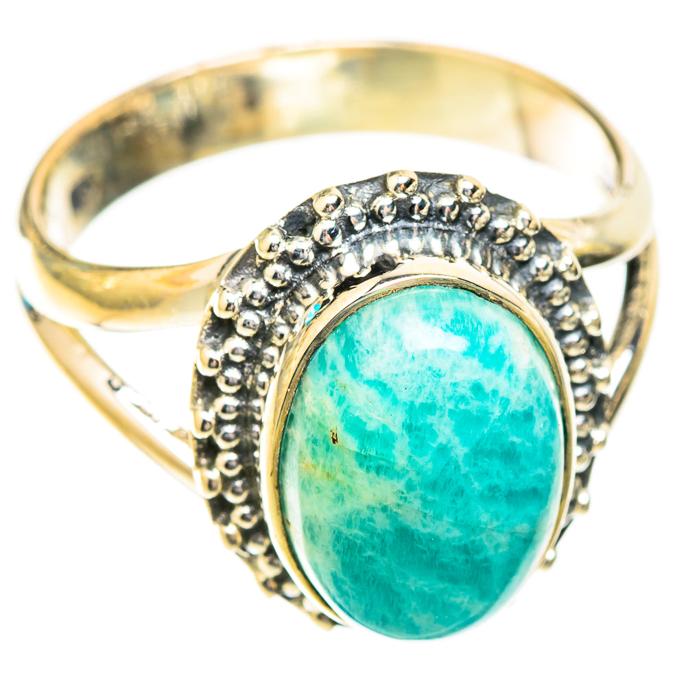 Amazonite Rings handcrafted by Ana Silver Co - RING119043 - Photo 2