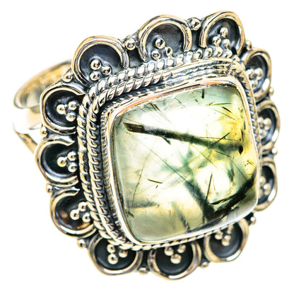 Prehnite Rings handcrafted by Ana Silver Co - RING119054 - Photo 2